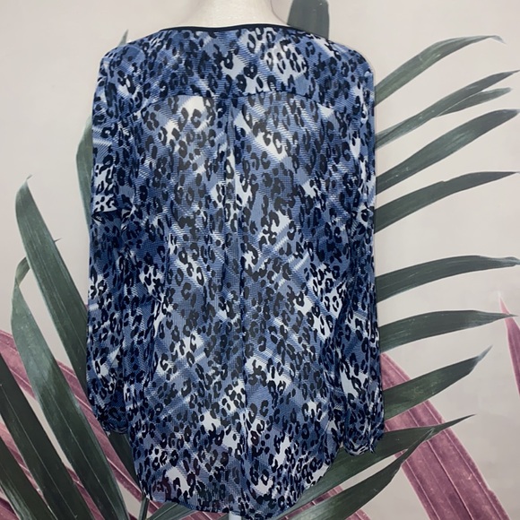 CAbi 977 Leopard Print Button Down Blouse - Picture 9 of 12